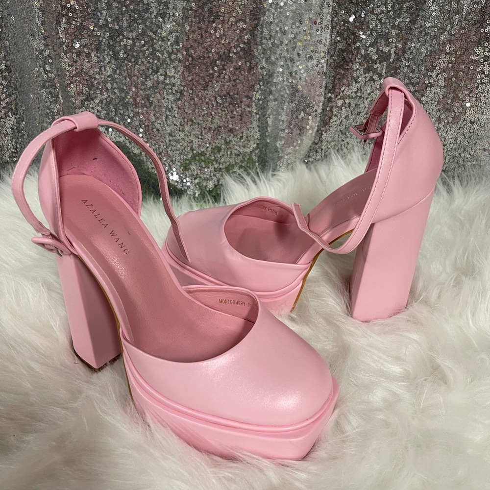 Azalea Wand heels cute pink size 8.5